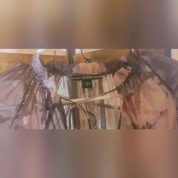 Floral Sheer Long Sleeve Dress - Picture 8 of 8